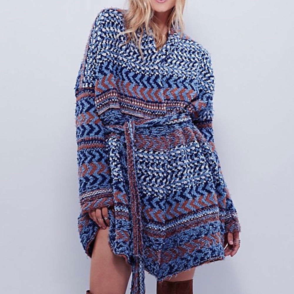 Free People NWT Iona Belted Cardigan